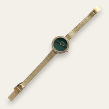 Load image into Gallery viewer, Ladies' Gold-Tone Accurist Quartz Watch - Green Malachite Dial