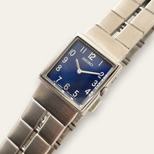 Load image into Gallery viewer, Ladies' Silver-Tone Seiko Quartz Watch - Blue Dial