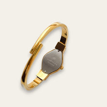 Load image into Gallery viewer, Vintage André Mouche Peek-a-Boo Quartz Watch - Beige Floral Design