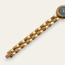 Load image into Gallery viewer, Gold-Plated Ladies' Citizen Quartz Watch - Black Round Dial