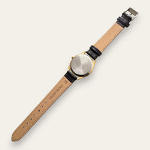 Load image into Gallery viewer, Vintage Constant Sun & Moon Quartz Watch - Black Leather Strap
