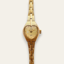 Load image into Gallery viewer, Vintage Ladies Sekonda Gold-Tone Quartz Watch - Heart Shaped Dial