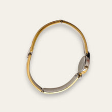 Load image into Gallery viewer, Seiko Quartz Watch – Two-Tone Articulated Bangle with Crystal Bezel, 1990s