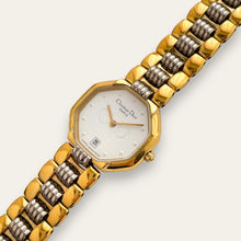 Load image into Gallery viewer, Vintage Two-Tone Christian Dior Ladies' Quartz Watch - White Octagon