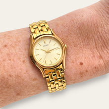 Load image into Gallery viewer, Vintage Ladies' Gold-Plated Seiko Quartz Watch