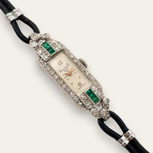 Load image into Gallery viewer, Vintage Ladies' Art Deco Baume et Mercier Platinum & Diamond Cocktail Watch