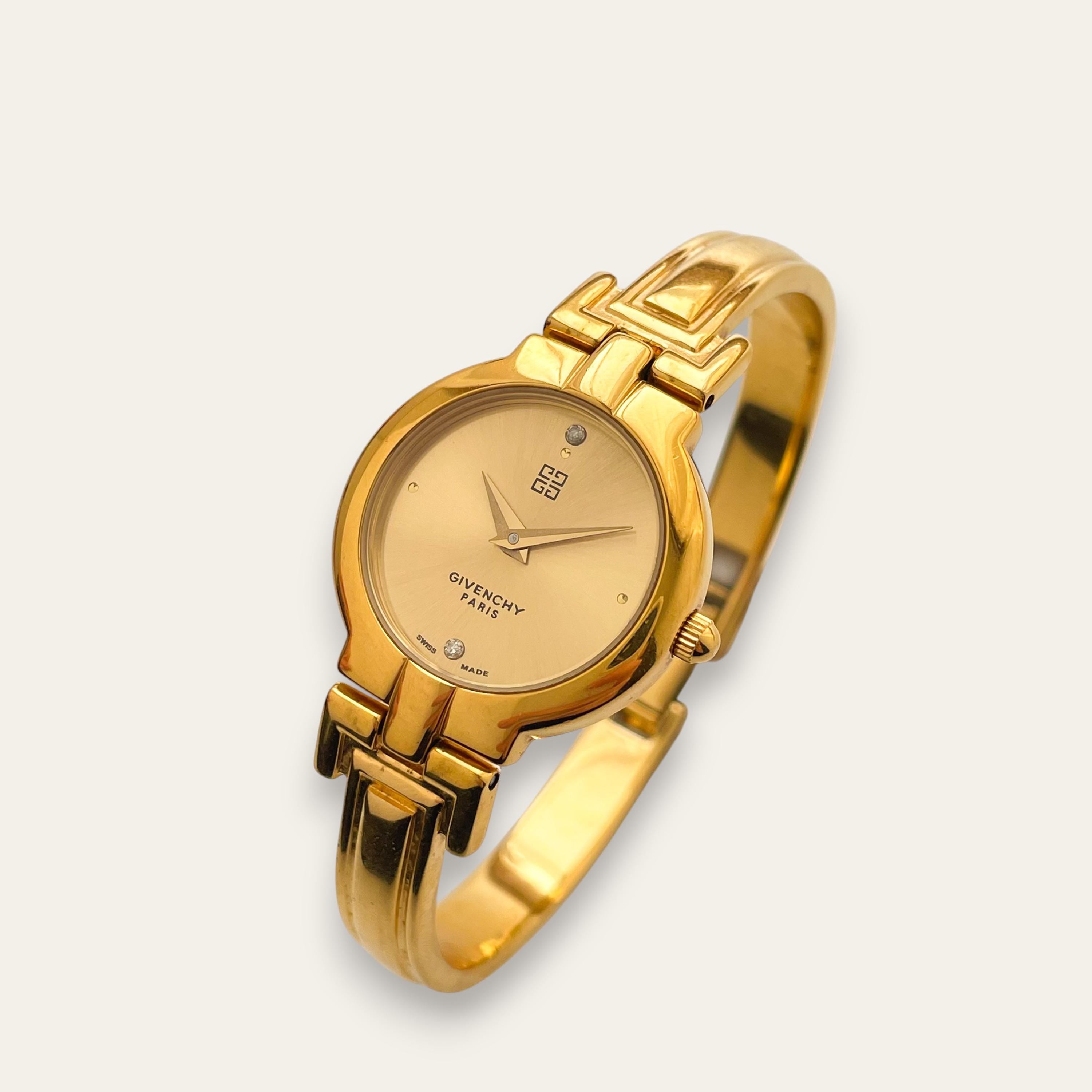 Vintage 90s Givenchy Millesime Gold-Plated Quartz Watch – Finchley
