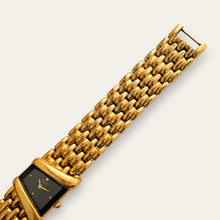 Load image into Gallery viewer, Vintage 90s Gold-Plated Seiko Asymmetrical Quartz Watch - Black Dial