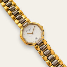 Load image into Gallery viewer, Vintage Two-Tone Christian Dior Ladies' Quartz Watch - White Octagon