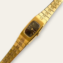Load image into Gallery viewer, Vintage 1980s Gold-Plated Ladies' Seiko Quartz Watch - Brown Dial