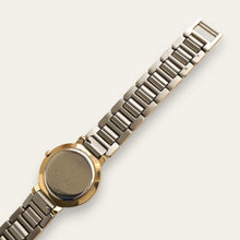 Load image into Gallery viewer, Vintage 1990s Yves Saint Laurent Quartz Watch - Two-Tone Bracelet, Black Dial