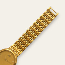 Load image into Gallery viewer, Gold-Plated Men's / Unisex Seiko Quartz Watch - Round Dial