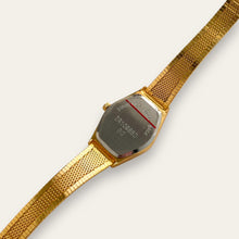 Load image into Gallery viewer, Vintage Gold-Plated Zeon Ladies' Quartz Watch - Black Dial