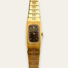 Load image into Gallery viewer, Vintage 1980s Gold-Plated Ladies' Seiko Quartz Watch - Brown Dial