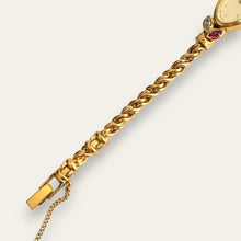Load image into Gallery viewer, Vintage Seiko Gold Plated Jewellery Quartz Watch - Diamonds & Rubies