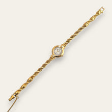Load image into Gallery viewer, Vintage Seiko Exceline Ladies Gold Plated Quartz Watch - Diamond Accents
