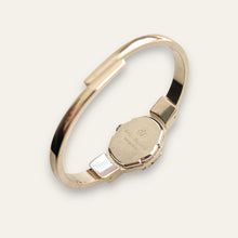 Load image into Gallery viewer, Vintage Silver-Tone André Mouche Peek-a-Boo Quartz Watch - Pink Floral Design