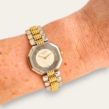 Load image into Gallery viewer, Vintage Two-Tone Christian Dior Ladies' Quartz Watch - Silver Octagon