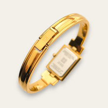 Load image into Gallery viewer, Vintage 1990s Gold-Plated Ladies' Givenchy Bangle Watch with Blue