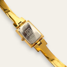 Load image into Gallery viewer, Vintage 1990s Gold-Plated Ladies' Givenchy Bangle Watch - Quartz, Blue Dial
