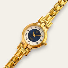 Load image into Gallery viewer, Vintage 1990s Gold-Plated Ladies' Givenchy Watch - Quartz, Blue Dial