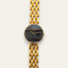 Load image into Gallery viewer, Vintage Christian Dior Bagheera — 1990s Black Dial Gold-Tone Watch, Quartz
