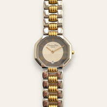 Load image into Gallery viewer, Vintage Two-Tone Christian Dior Ladies' Quartz Watch - Silver Octagon