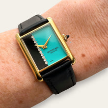 Load image into Gallery viewer, 1980s Raymond Weil Gold Plated Mechanical Tank-Style Vintage Watch