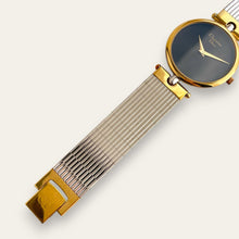 Load image into Gallery viewer, Vintage Christian Dior 3026 — 1990s Black Dial Two-Tone Watch, Quartz