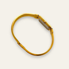 Load image into Gallery viewer, Vintage 1990s Gold-Plated Ladies' Givenchy Bangle Watch - Quartz, Blue Dial