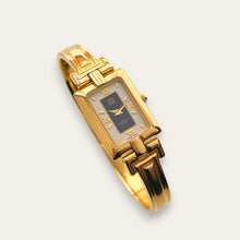 Load image into Gallery viewer, Vintage 1990s Gold-Plated Ladies' Givenchy Bangle Watch - Quartz, Blue Dial
