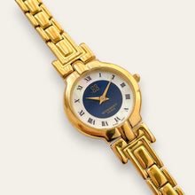 Load image into Gallery viewer, Vintage 1990s Gold-Plated Ladies' Givenchy Watch - Quartz, Blue Dial