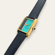 Load image into Gallery viewer, 1980s Raymond Weil Gold Plated Mechanical Tank-Style Vintage Watch