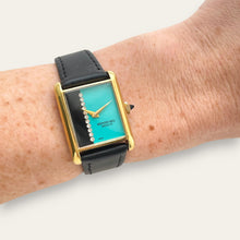 Load image into Gallery viewer, 1980s Raymond Weil Gold Plated Mechanical Tank-Style Vintage Watch