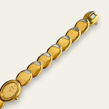 Load image into Gallery viewer, Vintage Seiko Gold-Tone Oval Link Bracelet Quartz Watch | 1980s Dress Watch