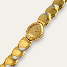 Load image into Gallery viewer, Vintage Seiko Gold-Tone Oval Link Bracelet Quartz Watch | 1980s Dress Watch