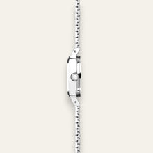 Load image into Gallery viewer, Sekonda Ladies Cushion Case Silver & Black Dial 70s Vintage-Style Quartz Watch