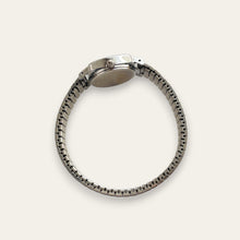 Load image into Gallery viewer, Sekonda Ladies Cushion Case Silver & Black Dial 70s Vintage-Style Quartz Watch