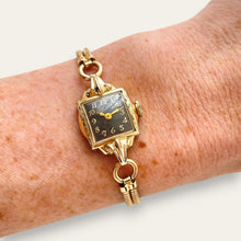 Load image into Gallery viewer, Vintage Bulova Bryn Mawr 1950 Ladies Gold-Filled Cocktail Watch, Mechanical