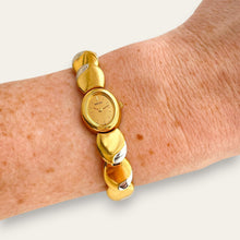 Load image into Gallery viewer, Vintage Seiko Gold-Tone Oval Link Bracelet Quartz Watch | 1980s Dress Watch