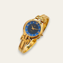 Load image into Gallery viewer, Vintage 90s Gold-Plated Ladies' Givenchy 'Millesime' Watch - Blue Dial