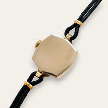 Load image into Gallery viewer, Vintage Bulova Co-Ed 1940 Gold-Filled Ladies Cocktail Watch | Black Dial, Mechanical