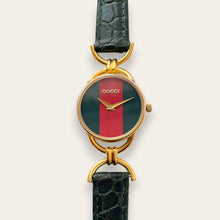 Load image into Gallery viewer, 1990s Vintage Gucci 6000L Quartz Watch - Sherry Web Dial