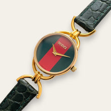 Load image into Gallery viewer, 1990s Vintage Gucci 6000L Quartz Watch - Sherry Web Dial