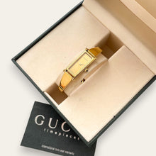 Load image into Gallery viewer, Vintage Gucci 1500L Bangle Watch - Gold Dial, Quartz