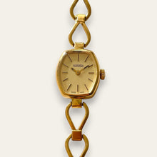 Load image into Gallery viewer, Vintage Roamer Cocktail Watch | 1970s Swiss Mechanical Gold Bracelet