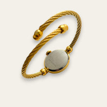 Load image into Gallery viewer, Vintage Timex Cocktail Watch | Cable Bangle Bracelet Gold Mechanical