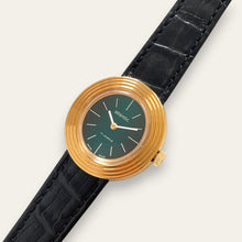 Load image into Gallery viewer, Vintage Atlantic Swiss Watch | Green Sunburst Dial 17-Jewel Mechanical NOS 1970s