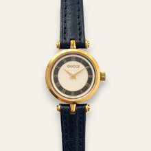 Load image into Gallery viewer, Vintage Gucci Stack Watch | Roman Numeral Dial Gold Black Enamel 2000L
