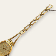 Load image into Gallery viewer, Vintage Seiko Gold Sculptural Dress Watch - Textured Linen Dial, Quartz